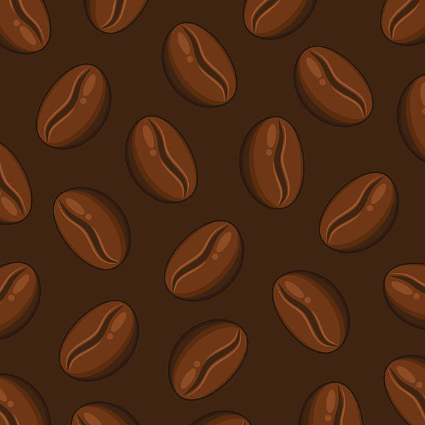 ilustraciones, imágenes clip art, dibujos animados e iconos de stock de grano de café de fondo - menu bean brown caffeine