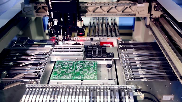 Automated Circut Board machine Produces Printed digital electronic board