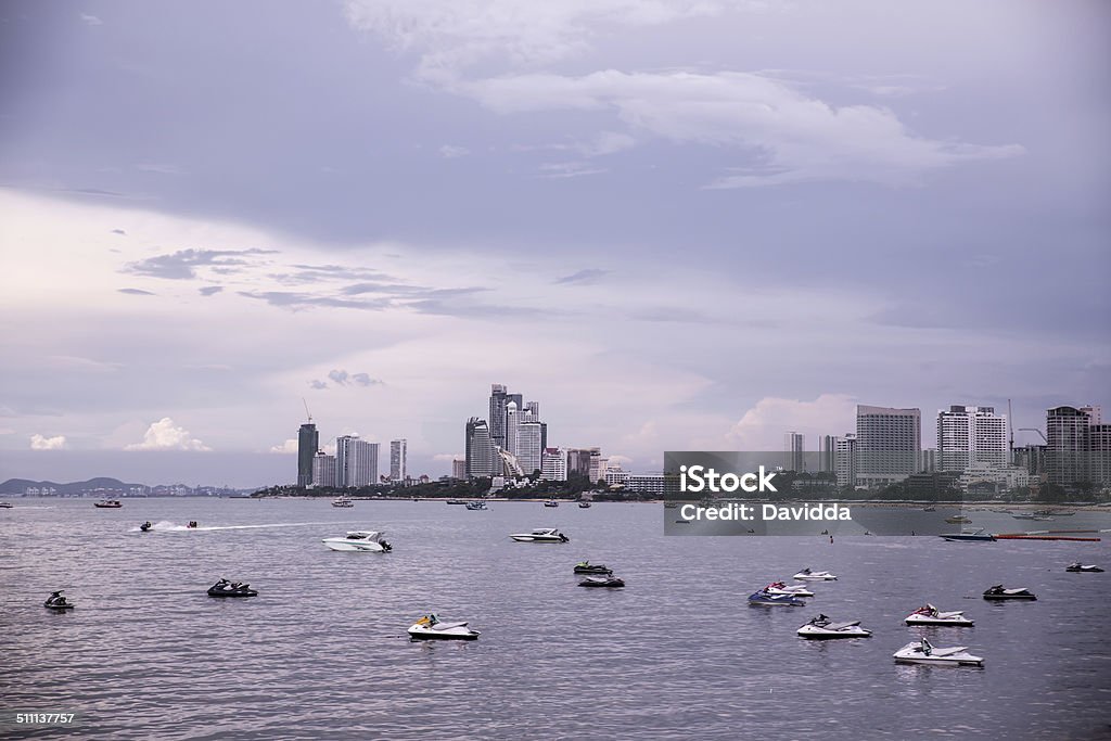Pattaya City View from Central Pattaya to North in Thailand Asia Stock Photo