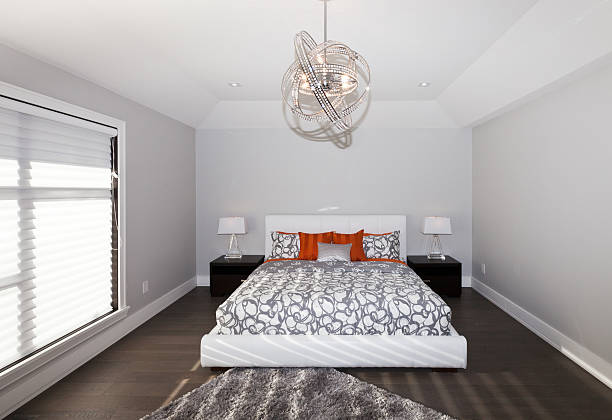 Master bedroom Master bedroom in new luxury house trishz stock pictures, royalty-free photos & images
