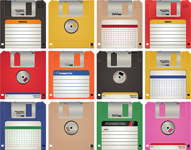 weiche ermäßigung vektor-illustration - computerdiskette stock-grafiken, -clipart, -cartoons und -symbole