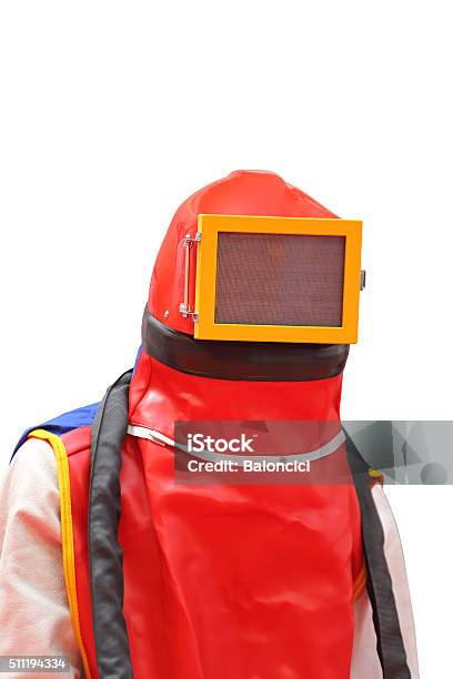 Sandblasting Protection Stock Photo - Download Image Now - Blue-collar Worker, Business Finance and Industry, Clothing