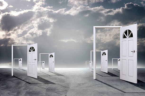 istock Set of open doors 511197072