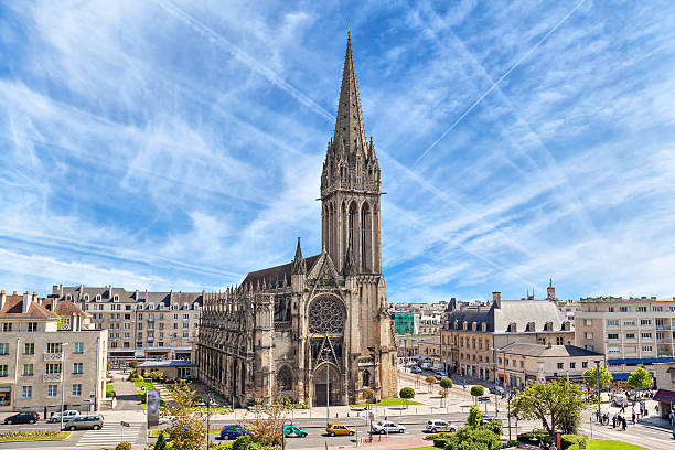 Church of Saint-Pierre in Caen, Normandy Church of Saint-Pierre in Caen, Normandy, France caen photos stock pictures, royalty-free photos & images