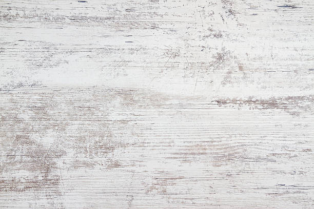 fond texturé table en bois blanc - texture bois photos et images de collection