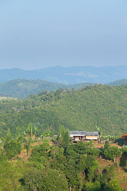 istock village has grown on mountain 511201758