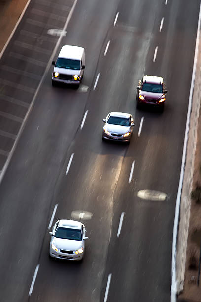 istock Traffic on highway with motion blur. 511202340