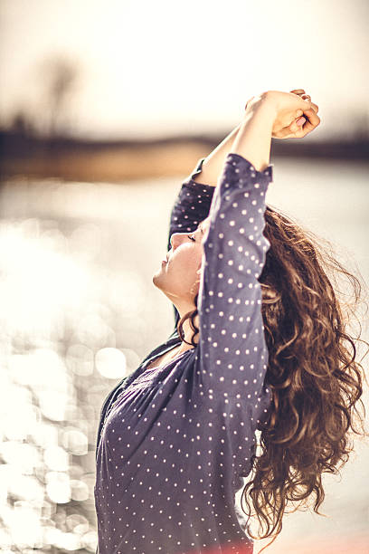 istock Young happy woman enjoying in day 511202500