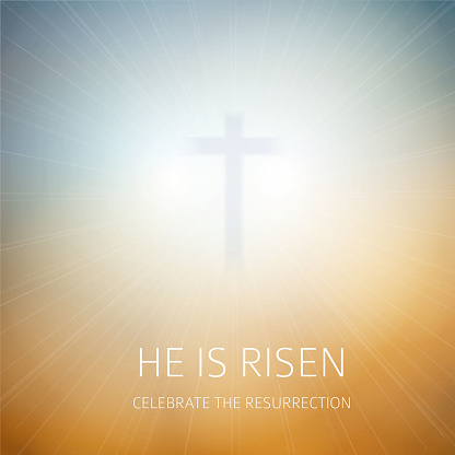 Easter christian background resurrection