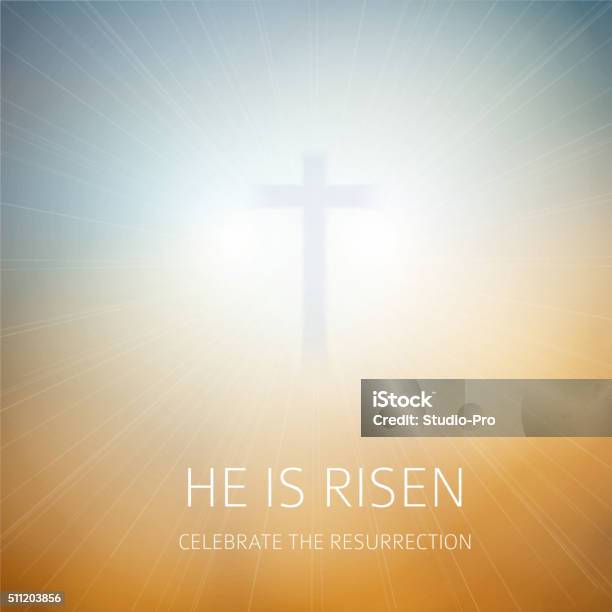 Easter Christian Background Resurrection Stock Illustration - Download Image Now - Religion, Easter, Backgrounds