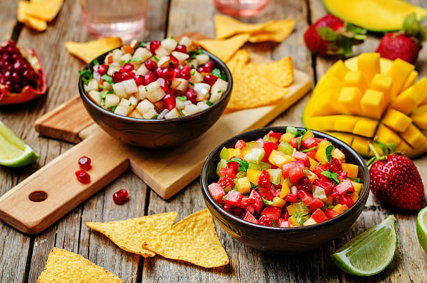 istock strawberry mango pepper and pomegranate pear salsa 511206170