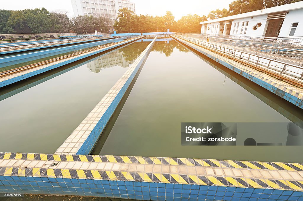 Modern urban wastewater treatment plant Healthcare And Medicine Stock Photo