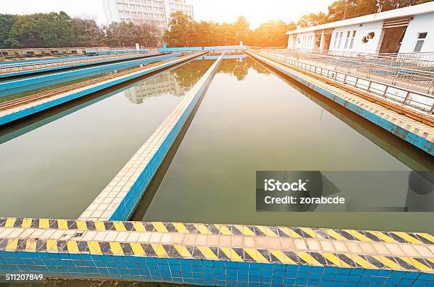 Modern Urban Wastewater Treatment Plant Stock Photo - Download Image Now - Healthcare And Medicine, Medicine, Plant