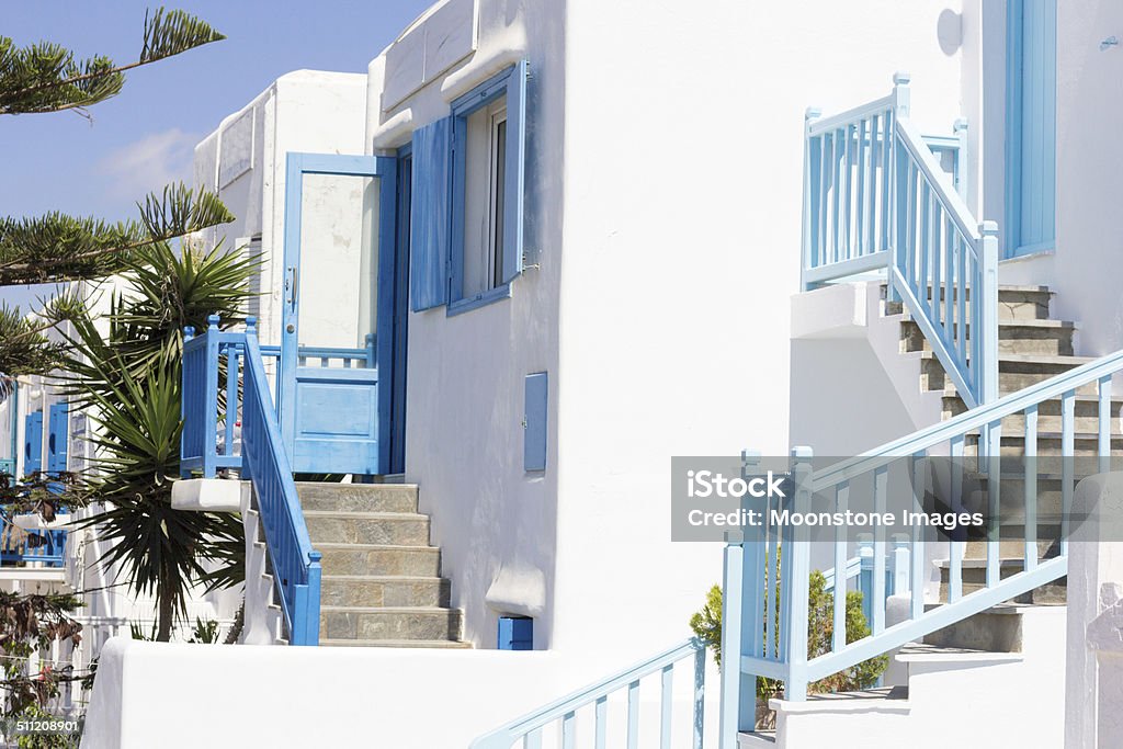 Stadt Mykonos in der Kykladen, Griechenland - Lizenzfrei Architektur Stock-Foto