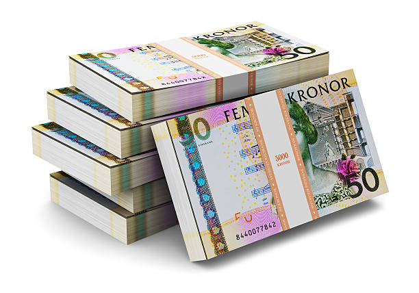 istock Stacks of 50 Swedish krones 511210509