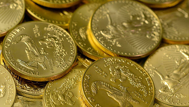 istock Gold coins closeup 511213890