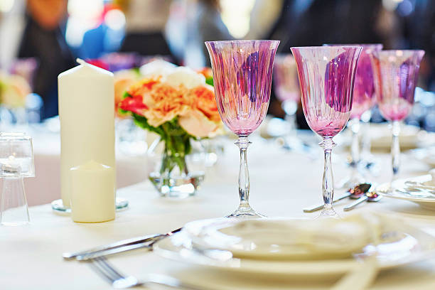 istock Table set for an event party or wedding reception 511214524