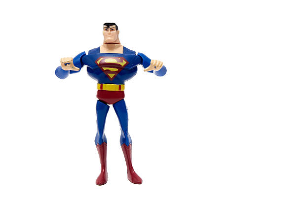 foto de estudio de superman figura - superman superhéroe fotografías e imágenes de stock