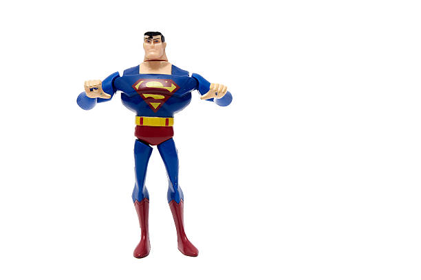 fotografia de estúdio de uma super-homem ornamento - superman imagens e fotografias de stock