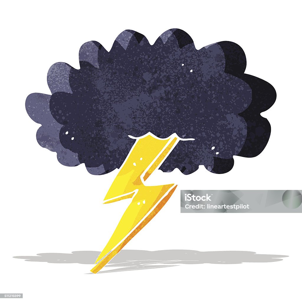 Phim Hoạt Hình Sét Và Đám Mây Hình minh họa Sẵn có - Tải xuống ...