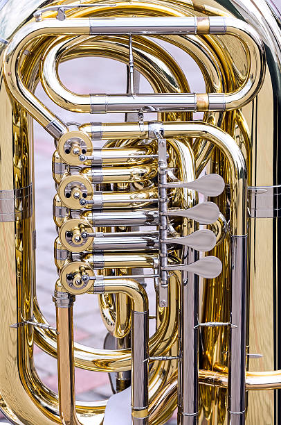 istock brass bass tuba with valves closeup 511219450