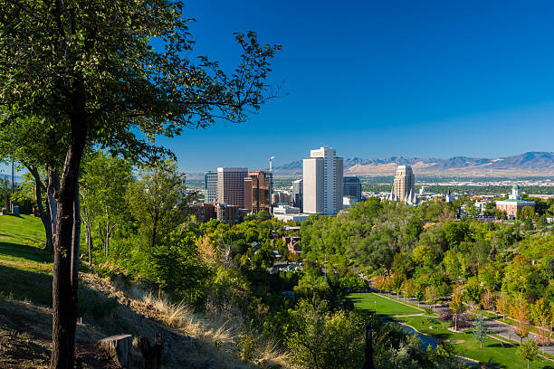 istock Salt Lake City skyline and lush trees 511219712