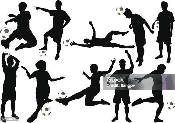 Soccer Ball Player Stock Illustration - Download Image Now - Heading The Ball, Soccer Player, Vector