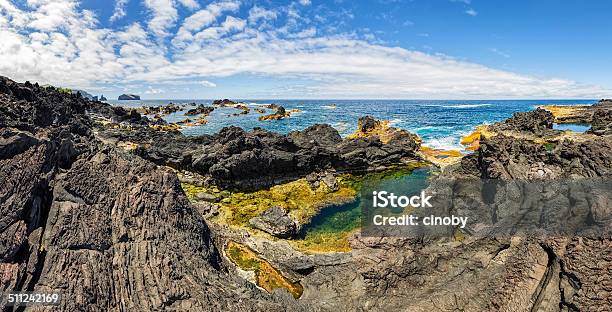 Natural Pools Of Mosteiros Sao Miguel Azores Stock Photo - Download Image Now - Atlantic Islands, Atlantic Ocean, Azores