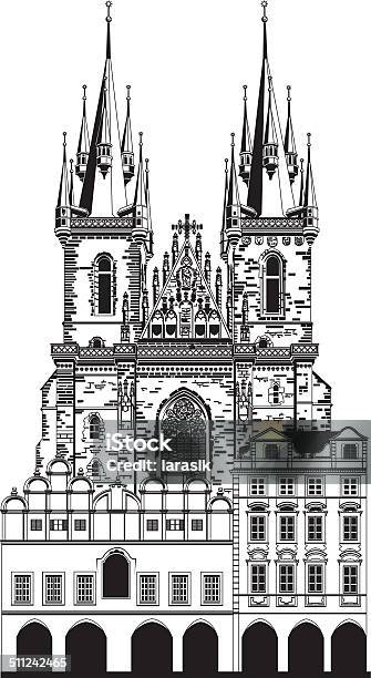 Church Of Our Lady Stock Illustration - Download Image Now - Adult, Arch - Architectural Feature, Architecture