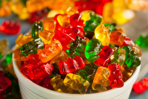 Colorful Fruity Gummy Bears