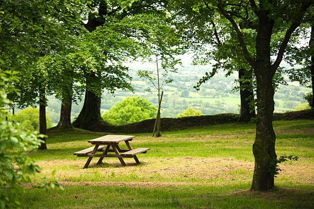 istock Picnic table in rural France 511246241