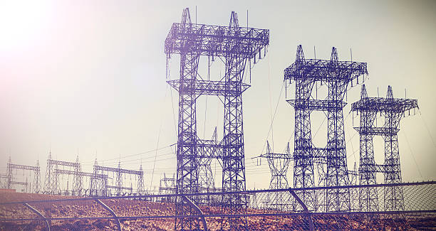 istock Pylons and transmission power lines. 511246363