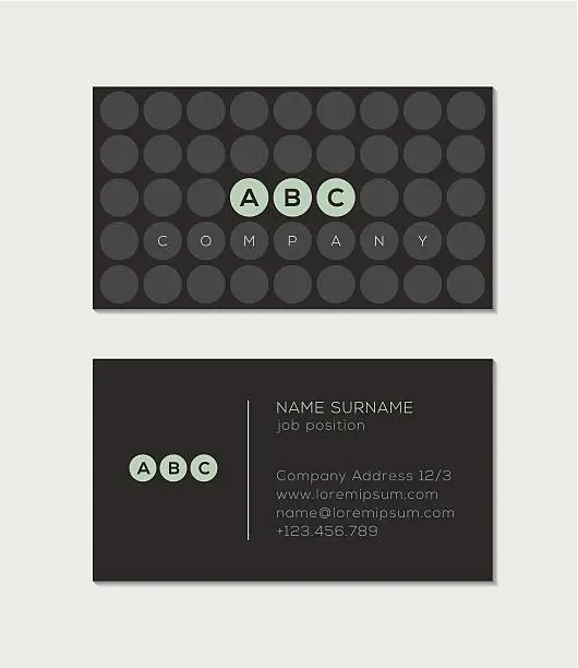 Vector illustration of Business card template