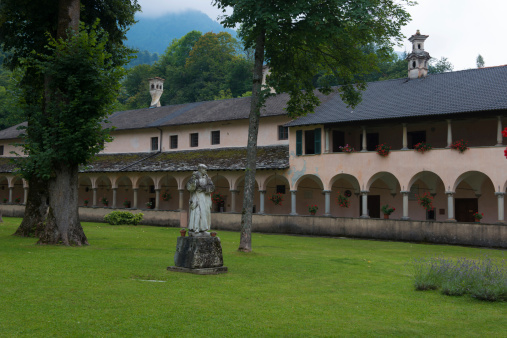 Ancient abbey in valle Pesio, Piedmont