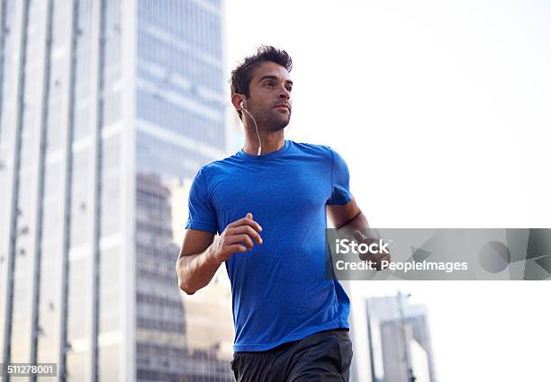 I Run To The Pulse Of My City Stock Photo - Download Image Now - Running, Active Lifestyle, Activity