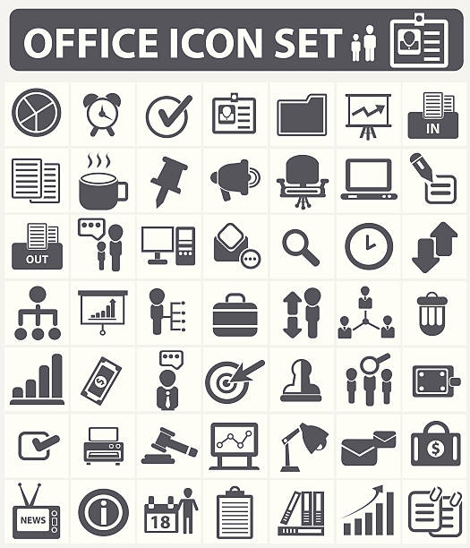 Office,human resource and business icon set,vector Office,human resource and business icon set,vector allocate stock illustrations