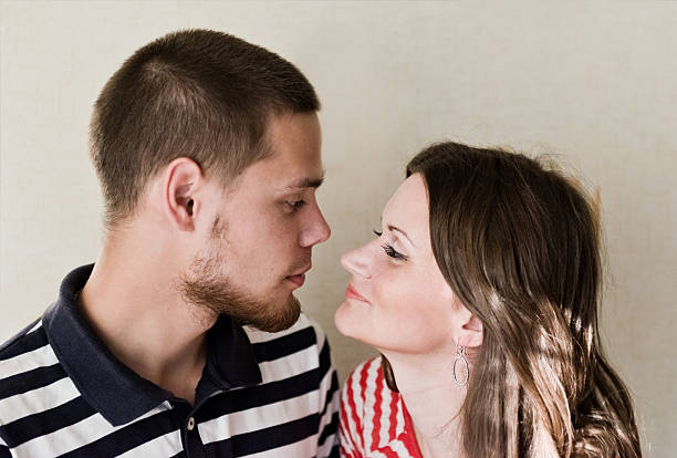 istock Happy Young Couple looking at each other 511278745