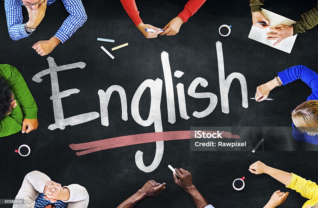 Multiethnic Group of Children and English Concept England Stock Photo