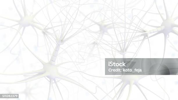 Neuron Cell Network Stock Photo - Download Image Now - Nerve Cell, Synapse, Three Dimensional