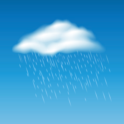Sprinkle Cloud Abstract Design Of Rainy Cloud Dribble Sprinkle Isolated Stock ...
