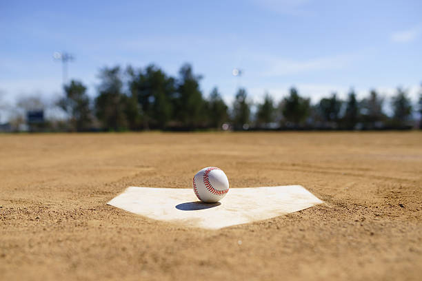 istock Baseball in a baseball field in California mountains 511301044