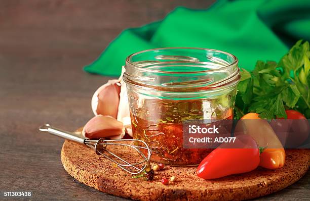 Homemade Salad Dressing Stock Photo - Download Image Now - Honey, Vinegar, Cooking Oil