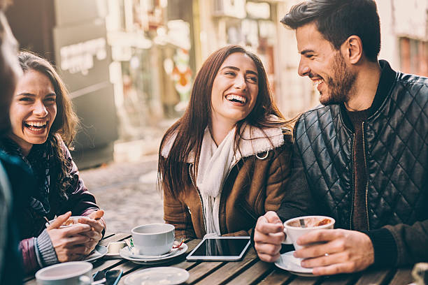 istock Group of friends talking and laughing 511310090