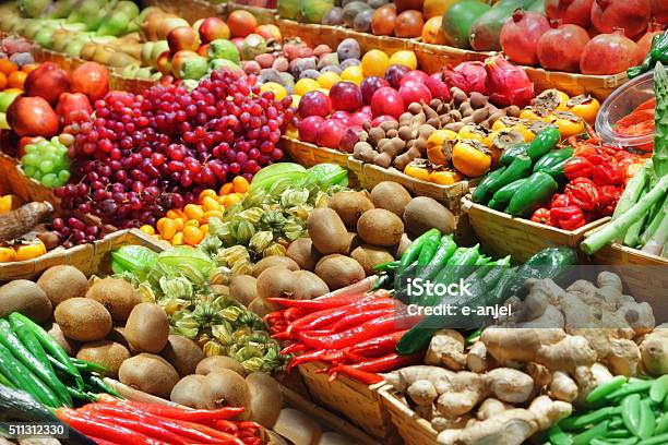 Vegetables On A Counter Stock Photo - Download Image Now - Backgrounds, Breakfast, Broccoli