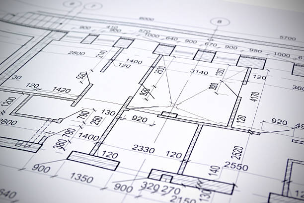 istock Drawing a floor plan of the building 511315186