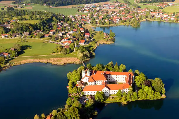 Seeon abbey with its Romanesque basilica has its roots in the 11the century