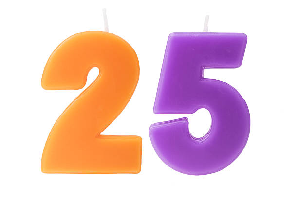 istock 25th birthday candles isolated 511319368