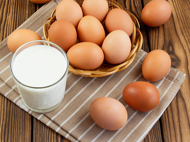 istock Eggs and a glass of milk 511319802