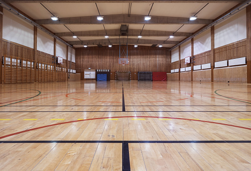 Interior of an old gymhall