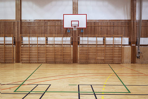 istock Indoors basketball court 511319886